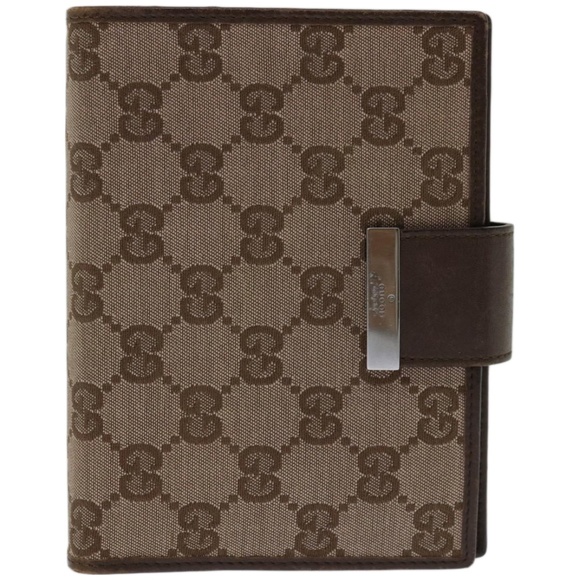 GUCCI GG Canvas Day Planner Cover Beige Auth 67555 - Picture 13 of 16